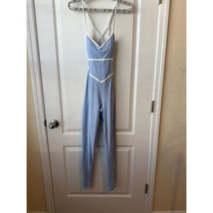 Women's yllw Light Blue White Jumpsuit S